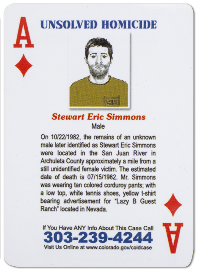 Stewart Simmons Cold Case Card