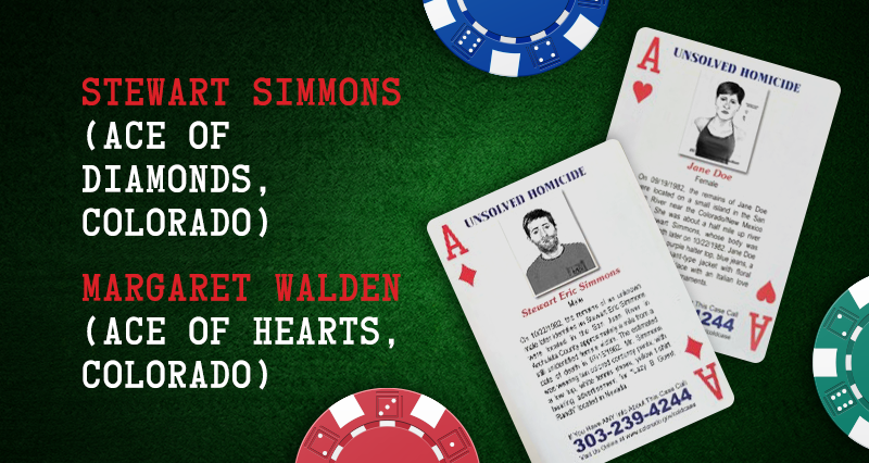 Stewart Simmons & Margaret Walden – Ace of Diamonds & Hearts, Colorado
