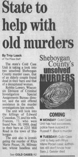 2001 Sheboygan Press article