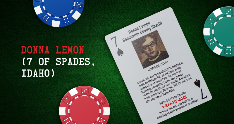 Donna Lemon – 7 of Spades, Idaho