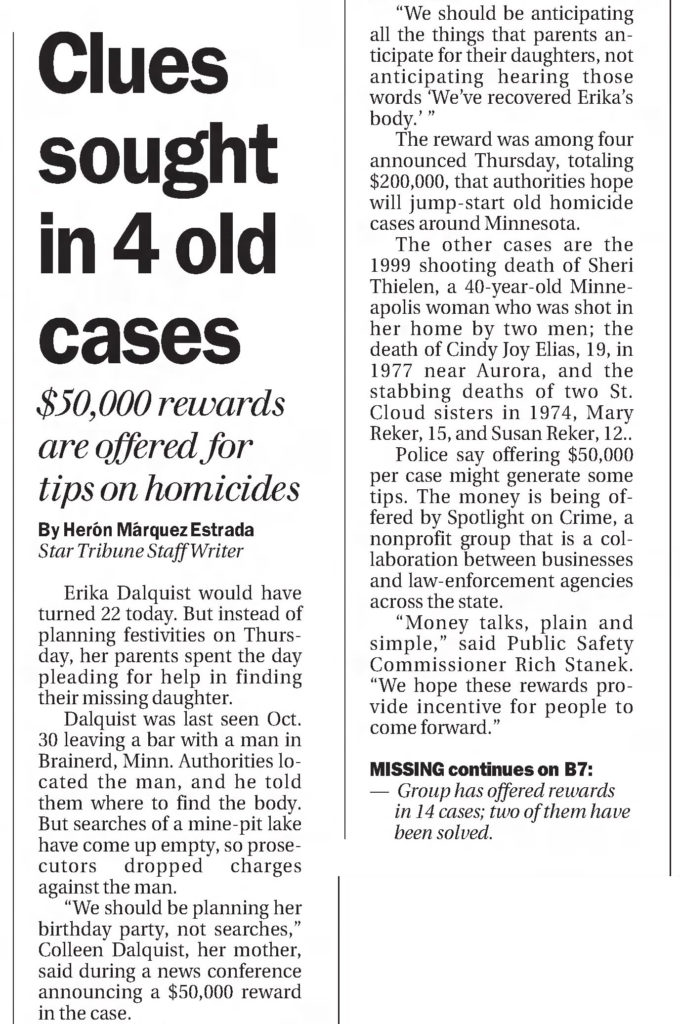 Clues sought in 4 old cases article