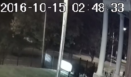 surveillance footage of a car