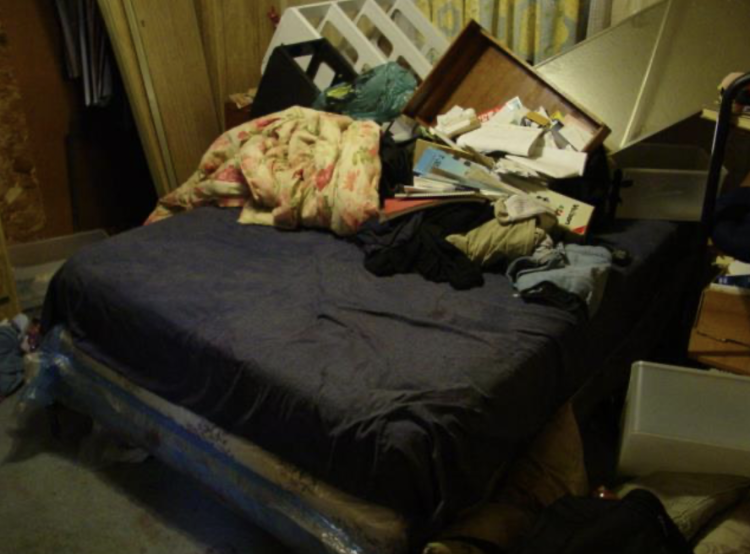 ransacked bedroom