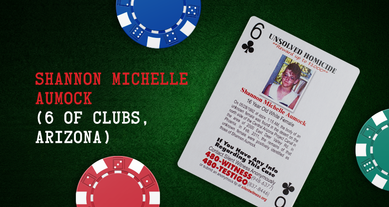 Shannon Michelle Aumock – 6 of Clubs, Arizona