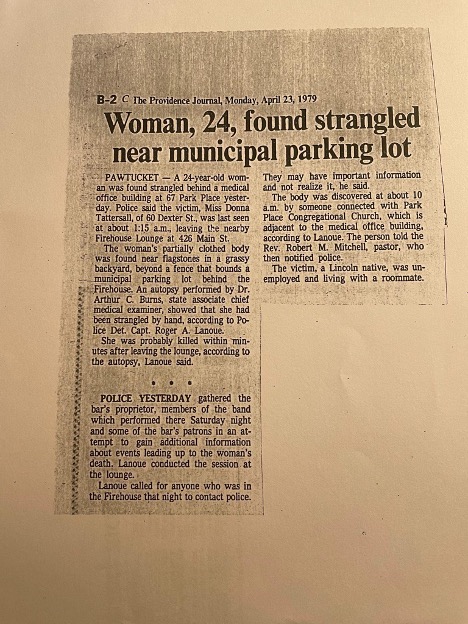 photo copied newspaper clipping