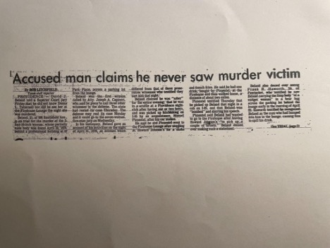 printed newspaper article