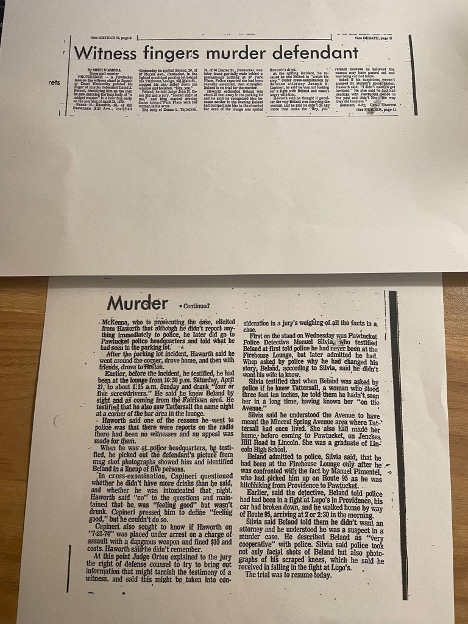 2 printed newspaper articles