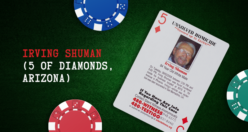 Irving Shuman – 5 of Diamonds, Arizona