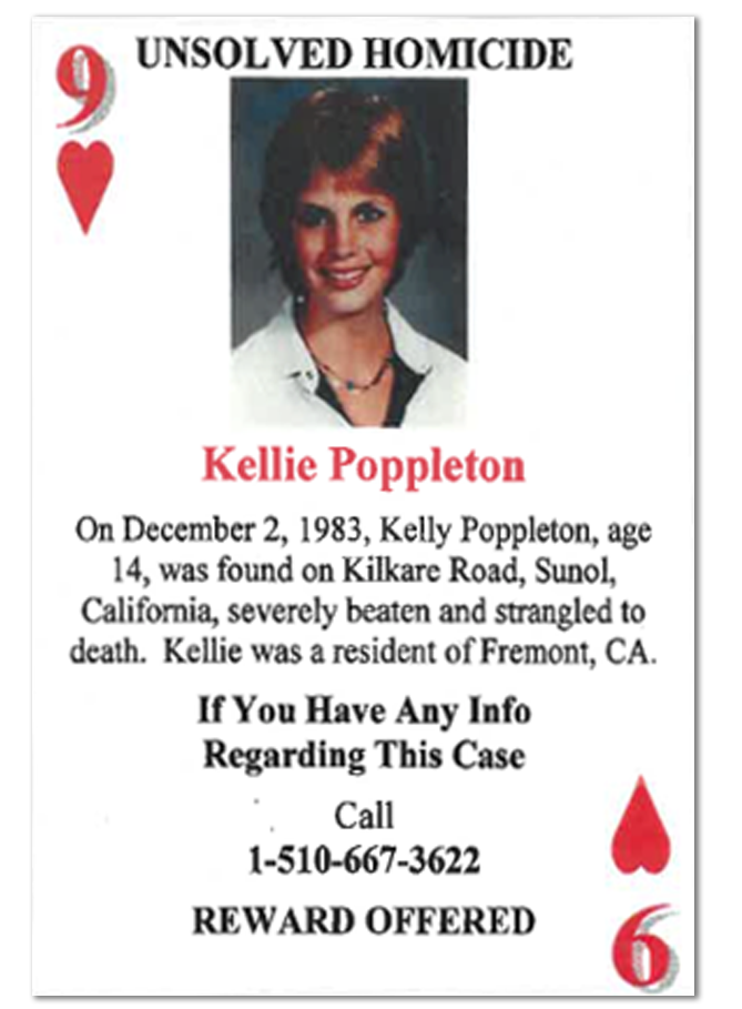Kellie Poppleton - 9 of Hearts card