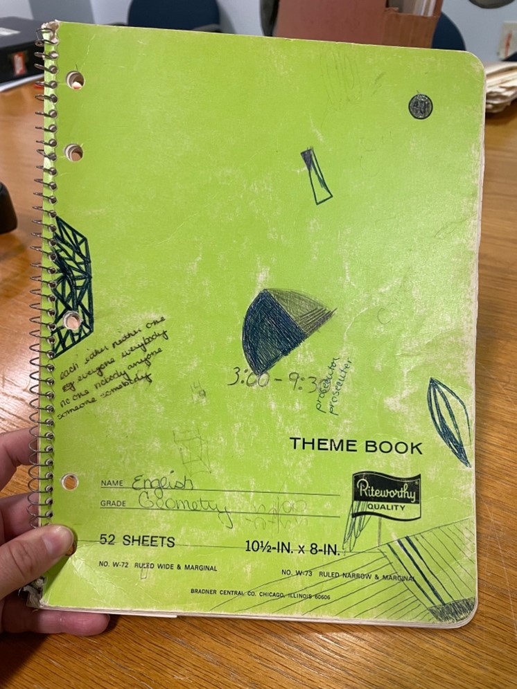 Cathy's School Notebook.