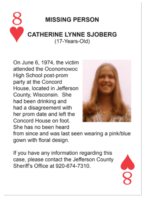 Catherine Sjoberg - 8 of Hearts, Wisconsin - The Deck