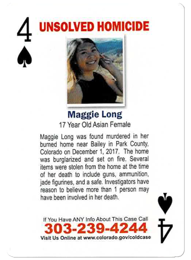 Maggie Long - 4 of Spades card