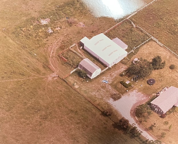 Aerial Photo of Barn