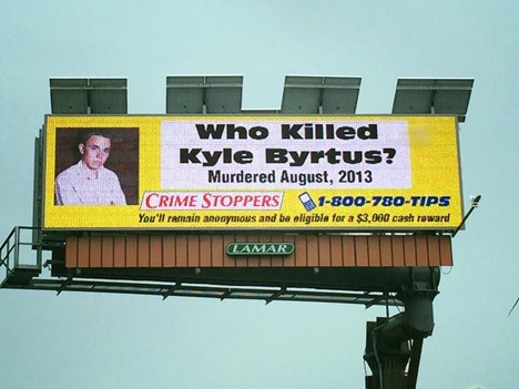 Crime Stopper Billboard for Kyle