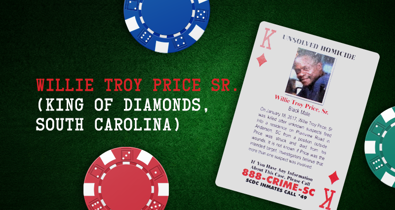 Willie Troy Price Sr. – King of Diamonds, South Carolina
