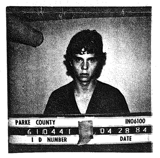 A 1984 mugshot of John Paul Clark