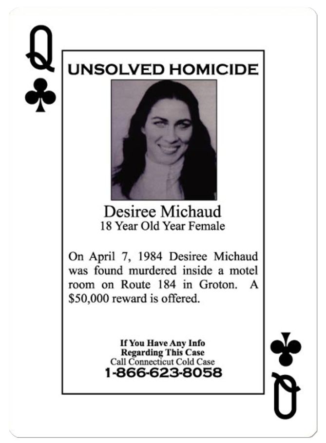 Desiree Michaud Queen of Clubs Playing Card.