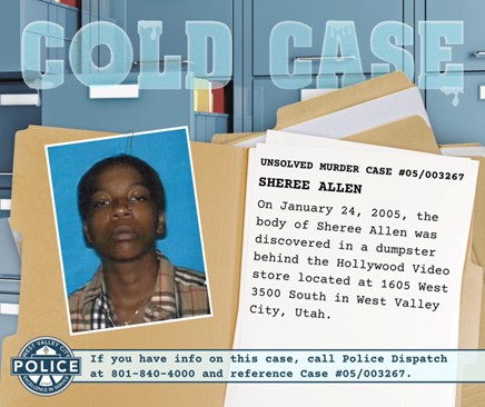 A flyer about Sheree’s case from the West Valley City Police Department Facebook page