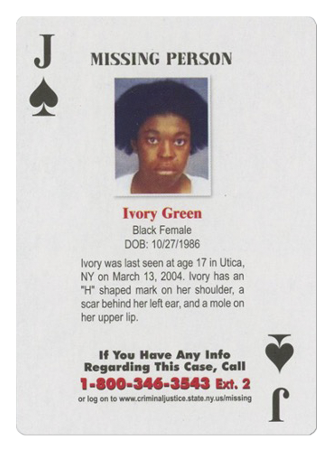 Jack of Spades - Ivory Green - Missing Person