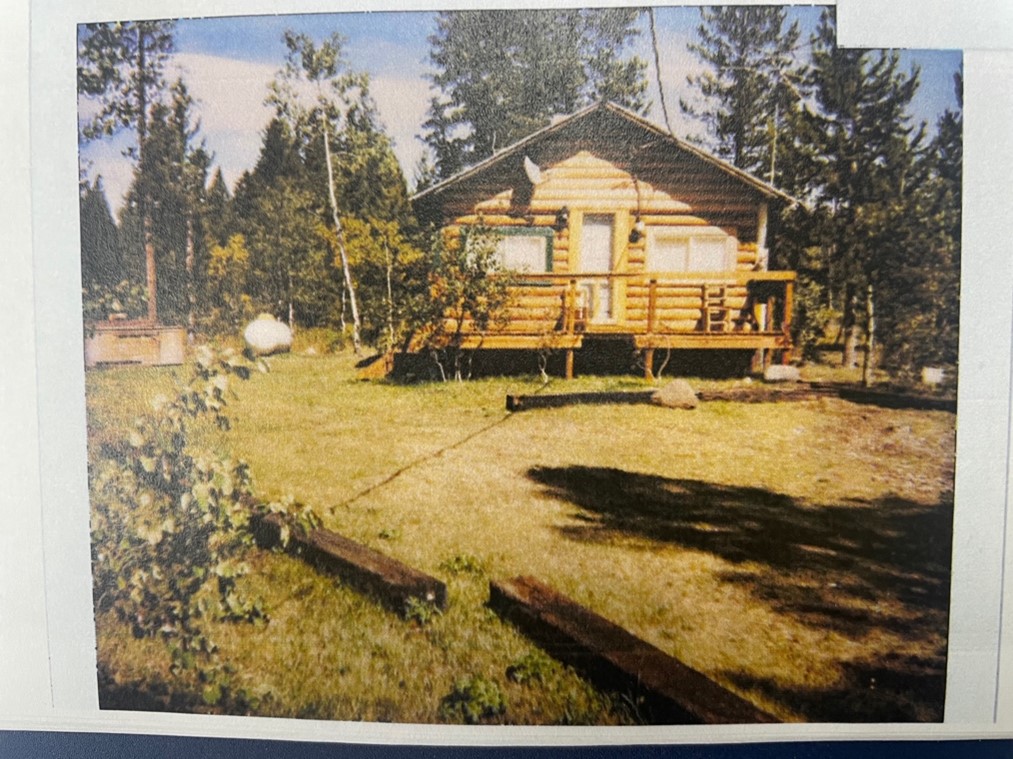 This photo shows the Island Park, Idaho cabin that police believe Tonya may have been killed in. The hot tub is on the far left side of the photo.