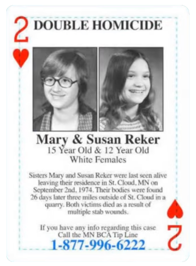 2 of Hearts Mary & Susan Reker card