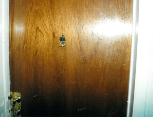 Nyesha’s apartment door in 1999, 905 Neal Ave., Apt. 26.
