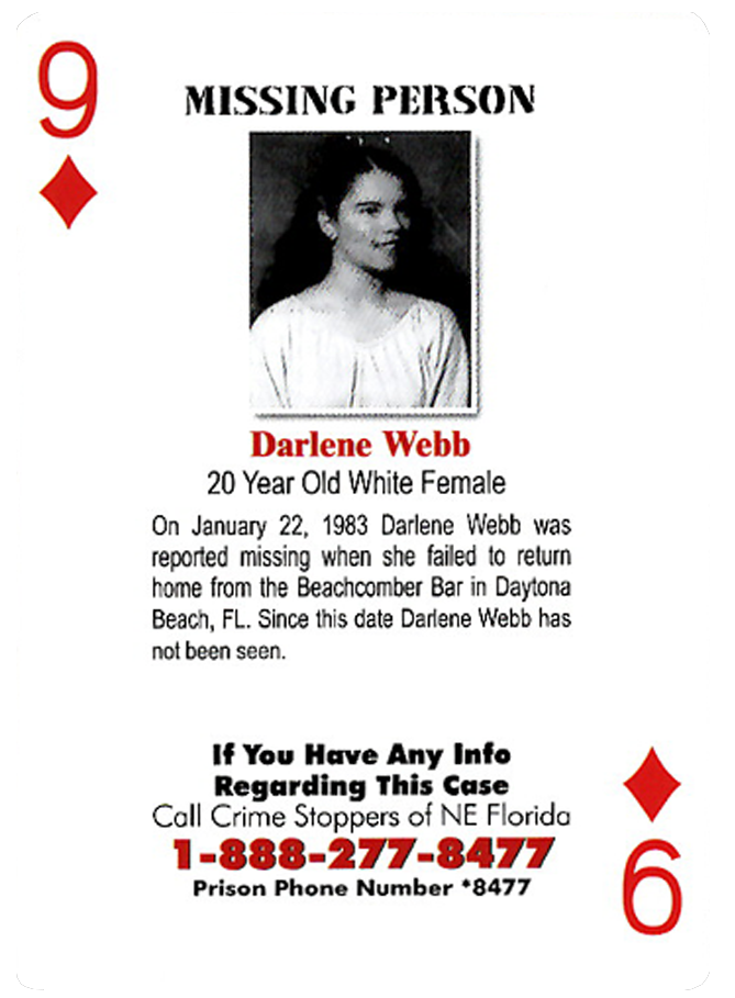 Darlene “Dee Dee” Webb - 9 of Diamonds - Florida