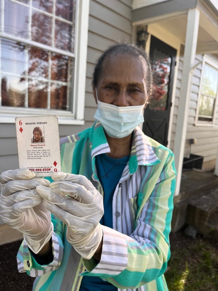 Verdell, the woman who currently lives at the Pretorius family home. She purchased the house from Sharon’s mother, MaryCarol. Verdell keeps Sharon’s cold case playing card at her house in the common area, as a reminder of the young life lost far too soon.