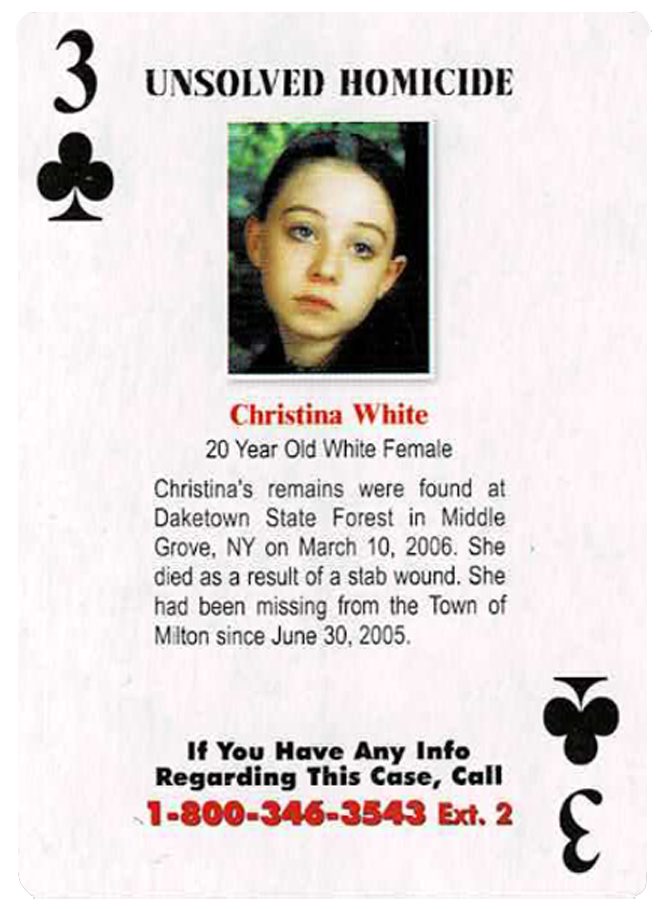 Christina White - 3 of Clubs - New York