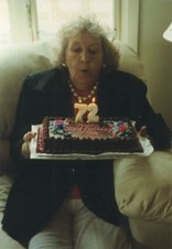 Georgia Smith celebrating her 72nd birthday.