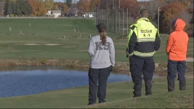 The search of the pond at the golf course in 2016.