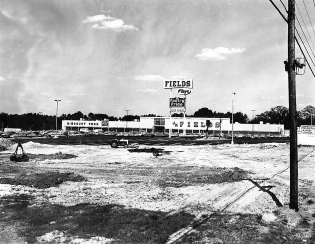Photo of the department store/parking lot from where Dee went missing, J.M. Fields Department Store.