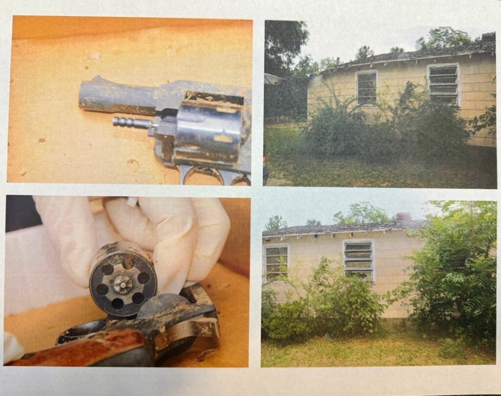 Pictures of the gun recovered from Matt Richey’s yard.