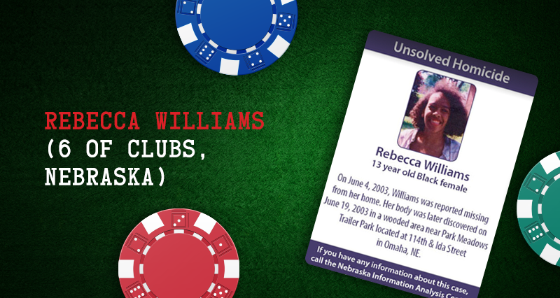 Rebecca Williams – 6 of Clubs, Nebraska