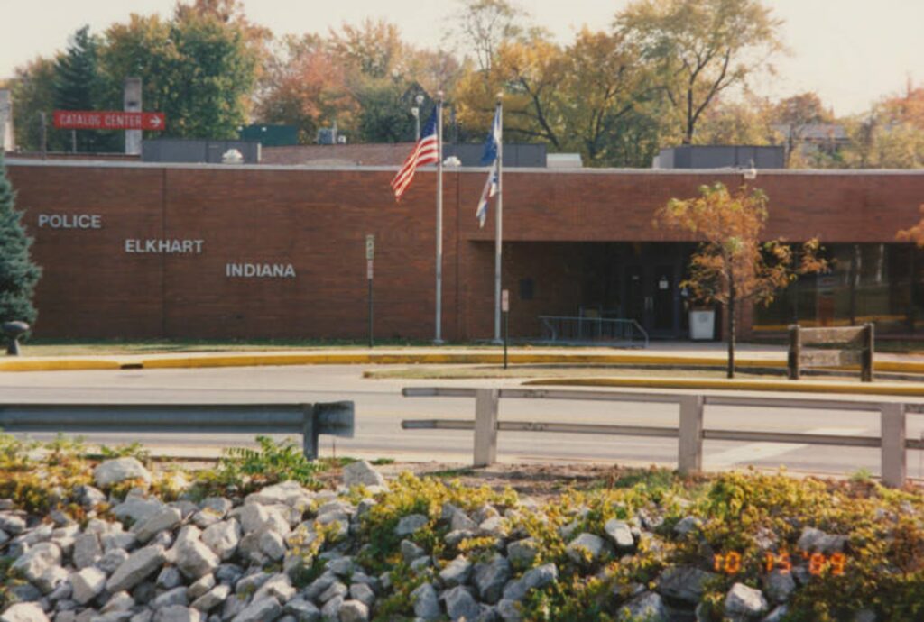 Elkhart police station in 1989.