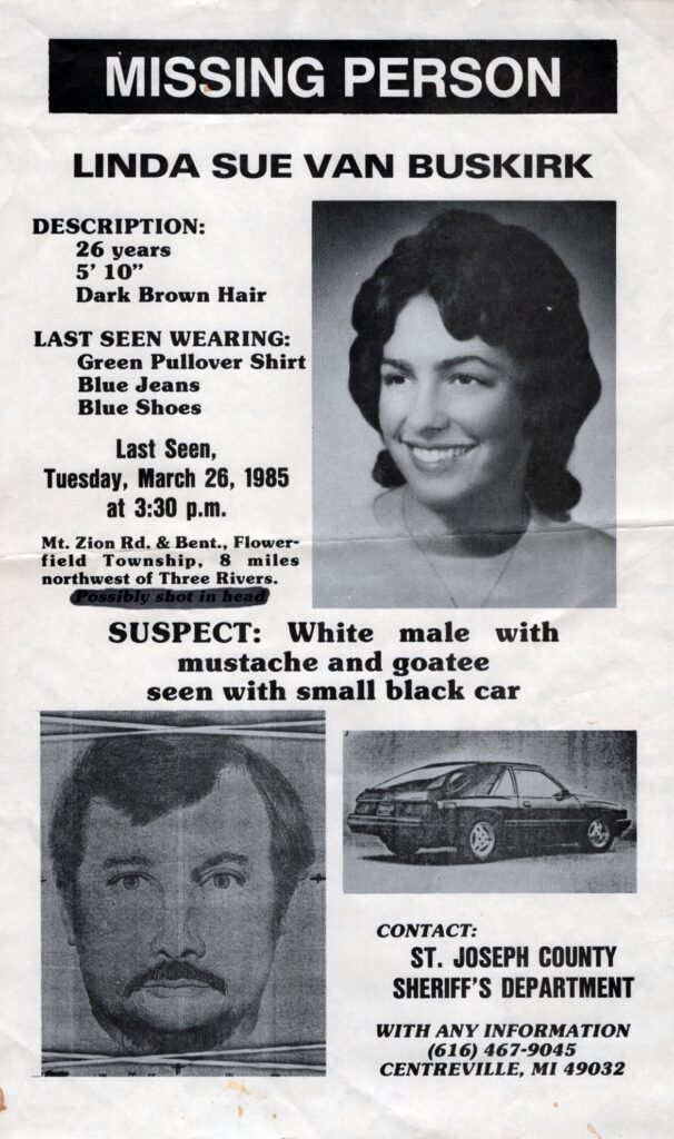 Linda VanBuskirk’s missing person flier.