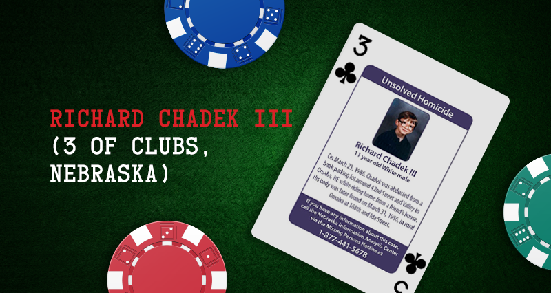 Richard Chadek III – 3 of Clubs, Nebraska