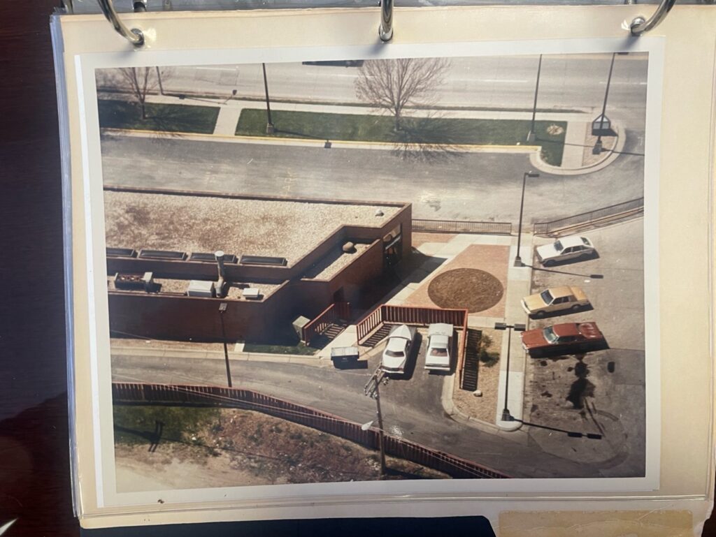 An aerial shot of the bank and abduction site where Ricky’s bike was found.