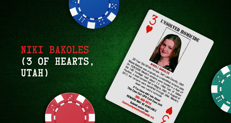 Niki Bakoles – 3 of Hearts, Utah