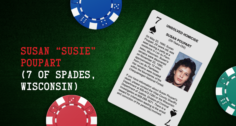 Susan “Susie” Poupart – 7 of Spades, Wisconsin