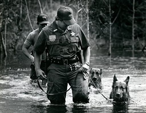 Archival photos from the original search efforts for Christy back in 1984.