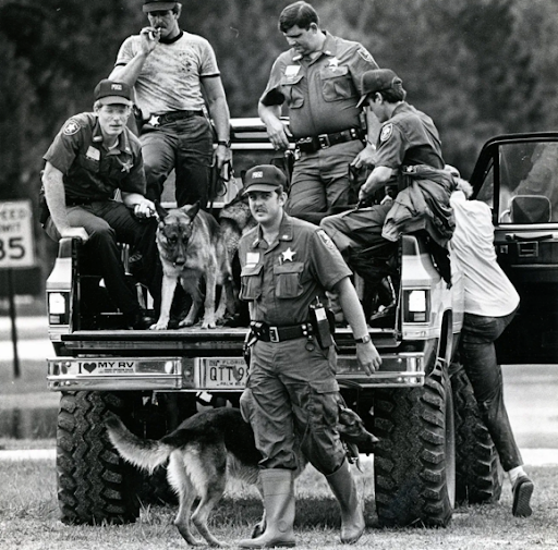 Archival photos from the original search efforts for Christy back in 1984.