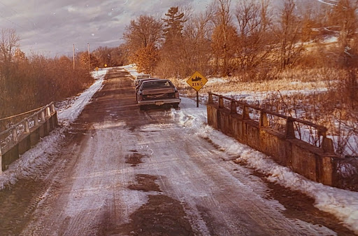 A photo of the bridge near the crime scene where Lisa’s body was found.
