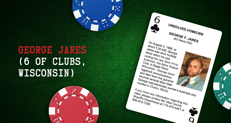 George Jares – 6 of Clubs, Wisconsin