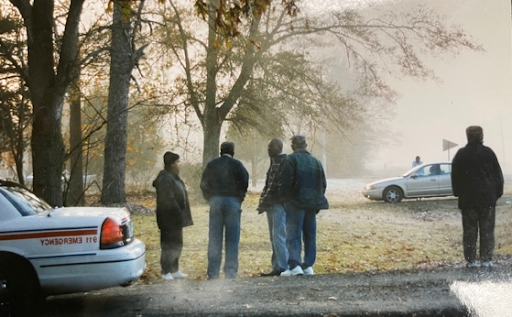 Original crime scene photos from 2002 of Robert’s mobile home where he was shot and killed.