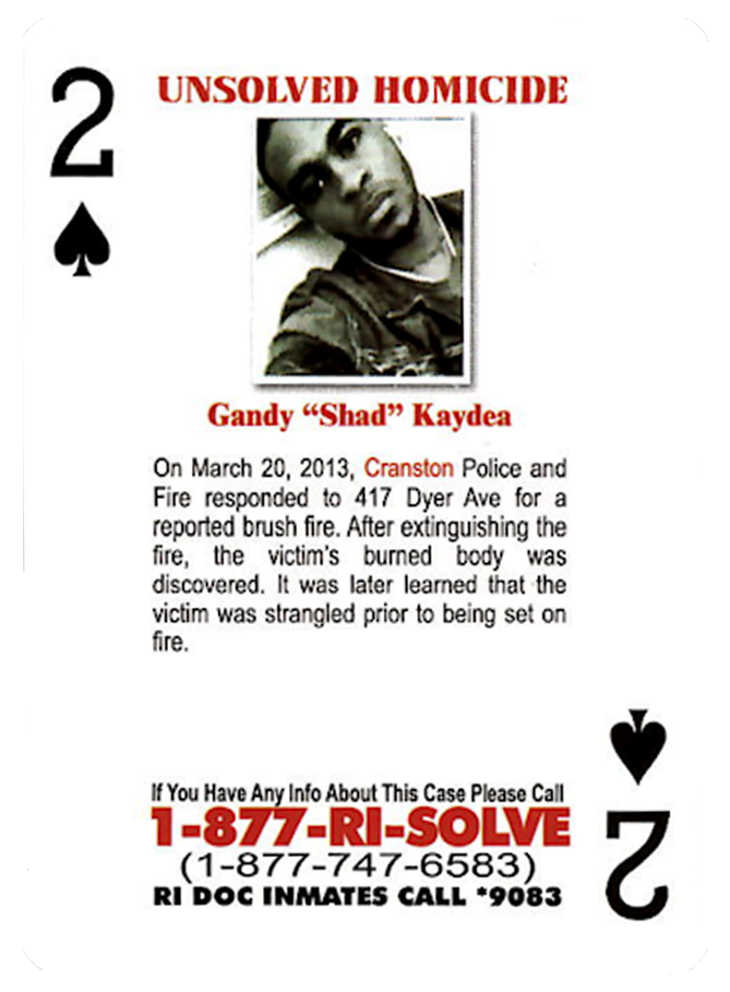 The Deck - Shad Gandy Kaydea (1) Shad Gandy Kaydea - 2 of Spades - Rhode Island - Playing Card