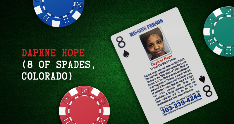 Daphne Hope the 8 of Spades, Colorado