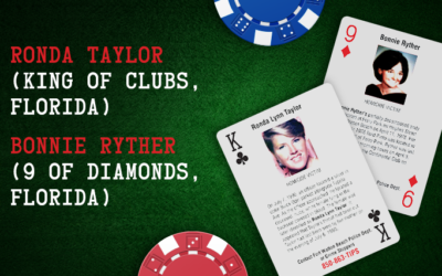 Ronda Taylor and Bonnie Ryther – King of Clubs and 9 of Diamonds, Florida