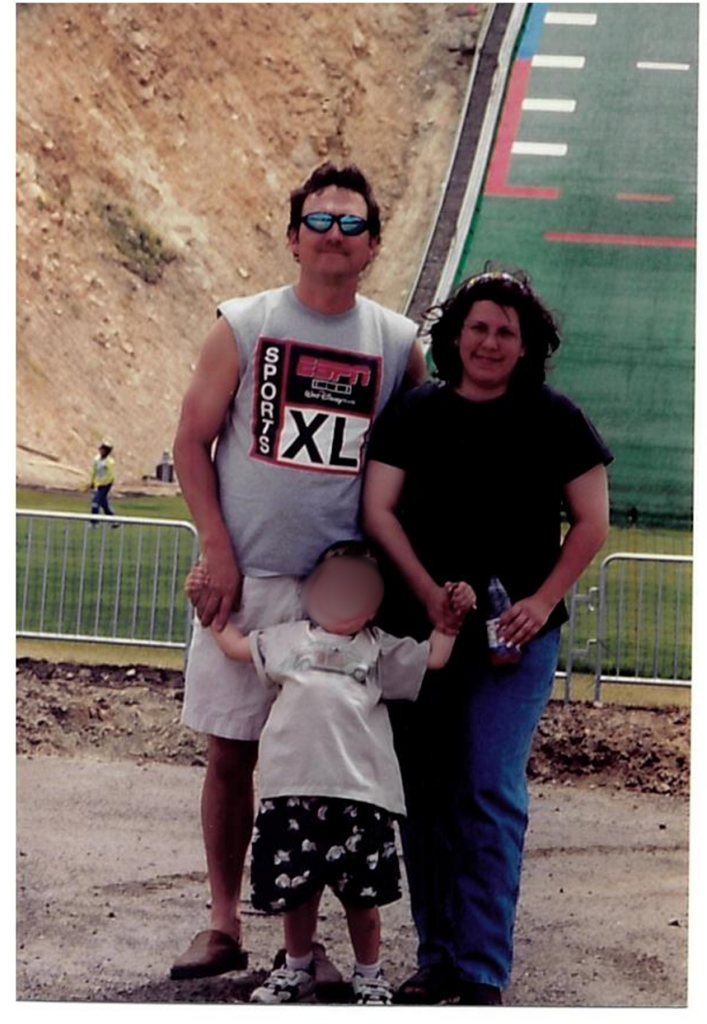 Photograph of Jeff, Shelby, and Sam.