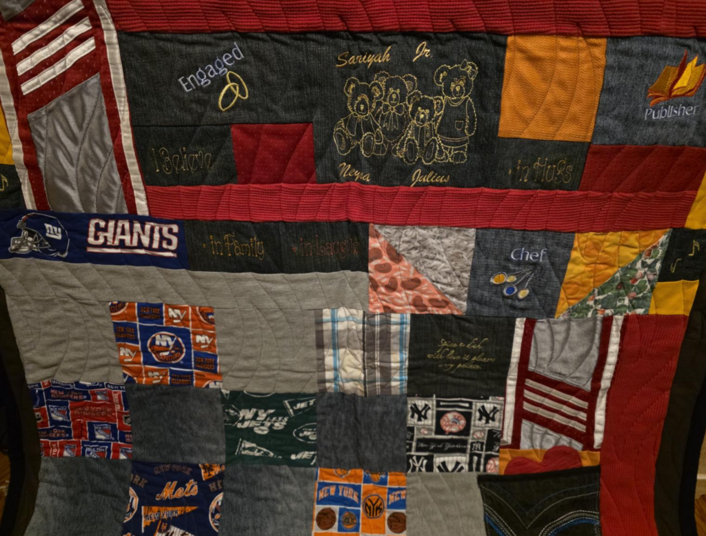 A quilt Dr. Crystal Heath had made in memory of Eddie. Courtesy of Dr. Crystal Heath